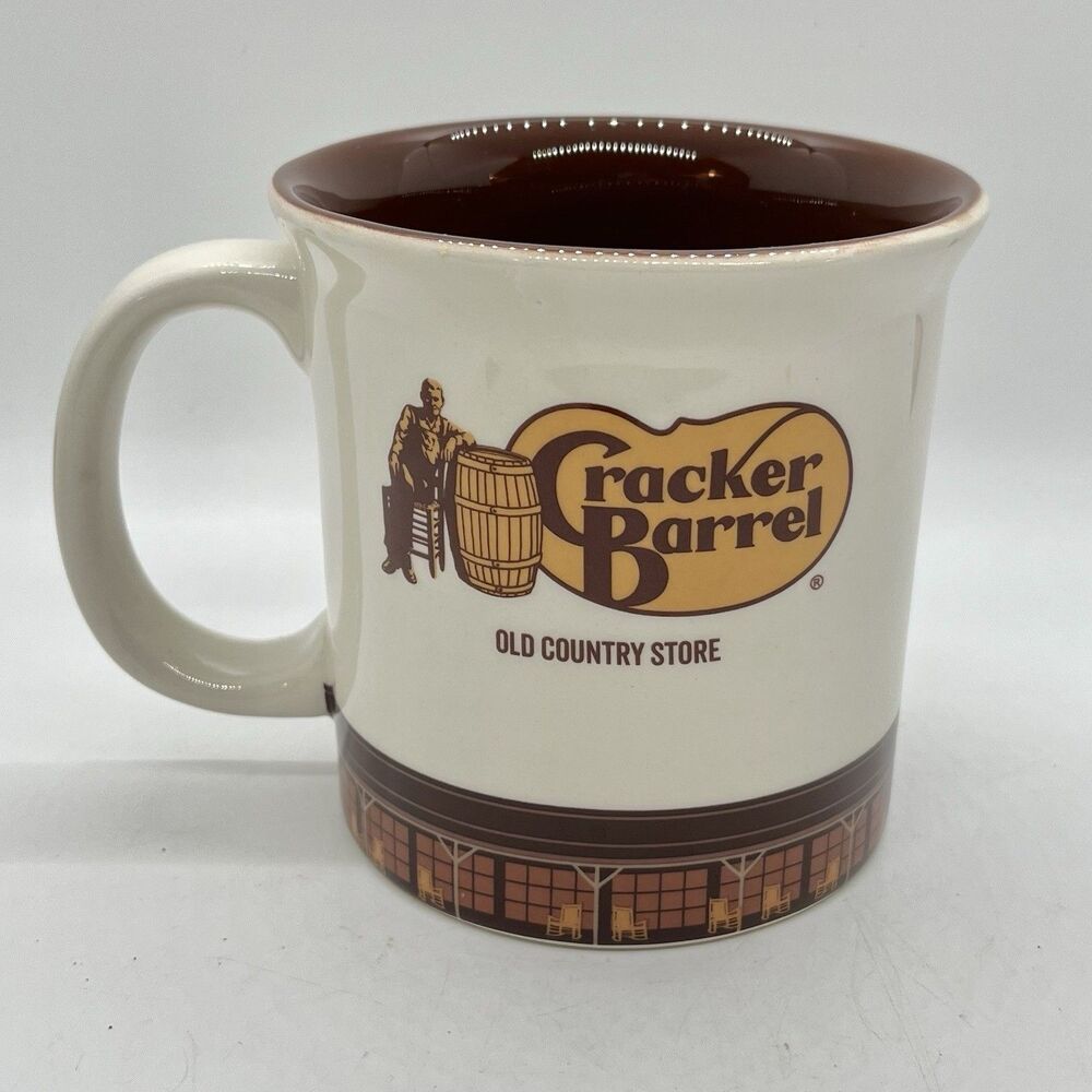 Cracker Barrel Old Country Store Golf Tee Peg Game Ceramic Coffee Mug Tea Cup 4"